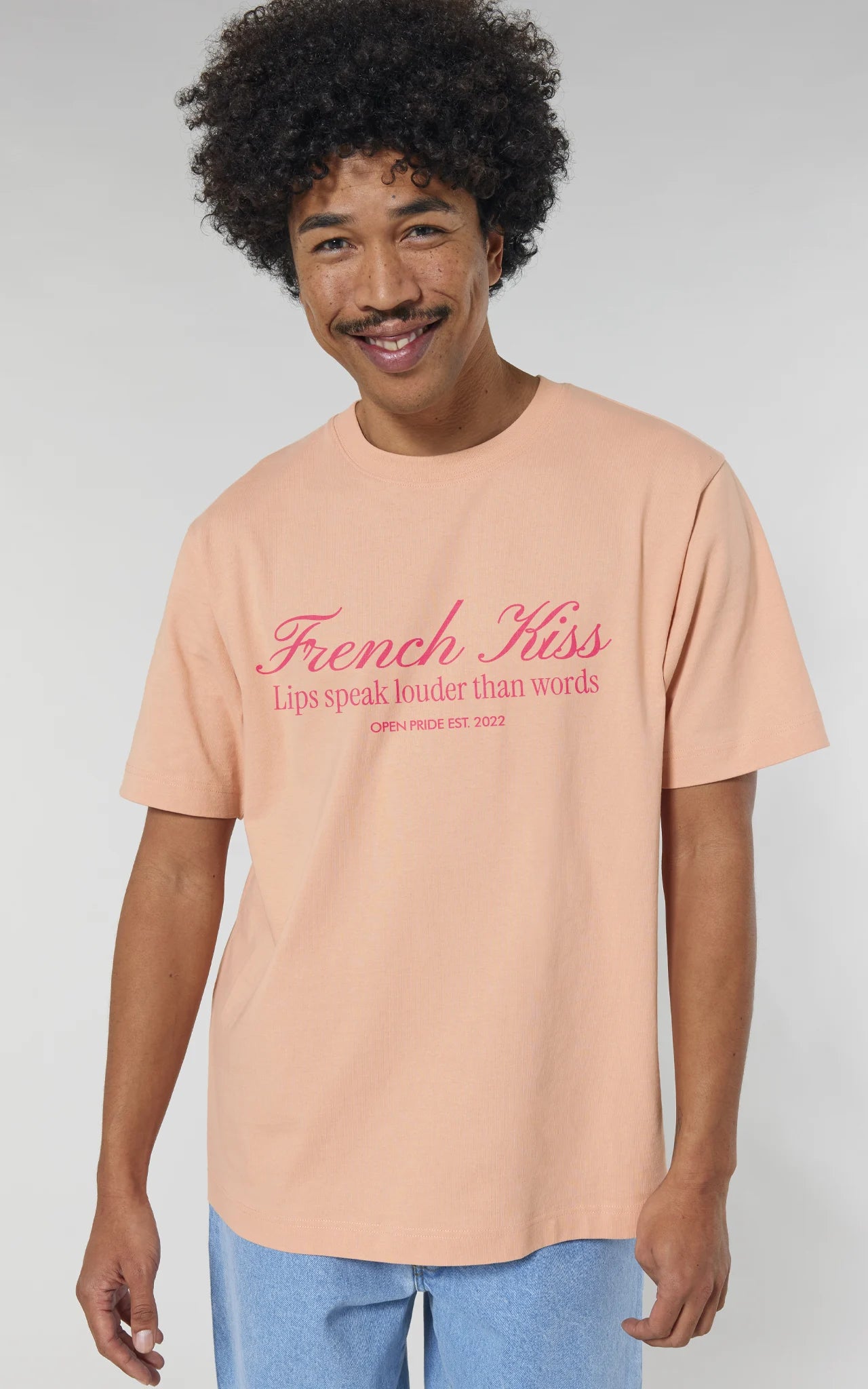 Stylisches Statement-T-Shirt "French Kiss" mit ikonischem Design