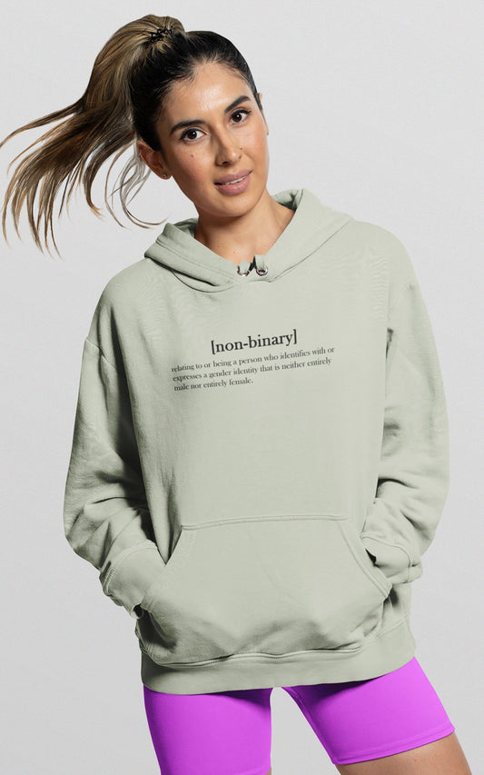 Premium Organic Hoodie non-binary definition mint