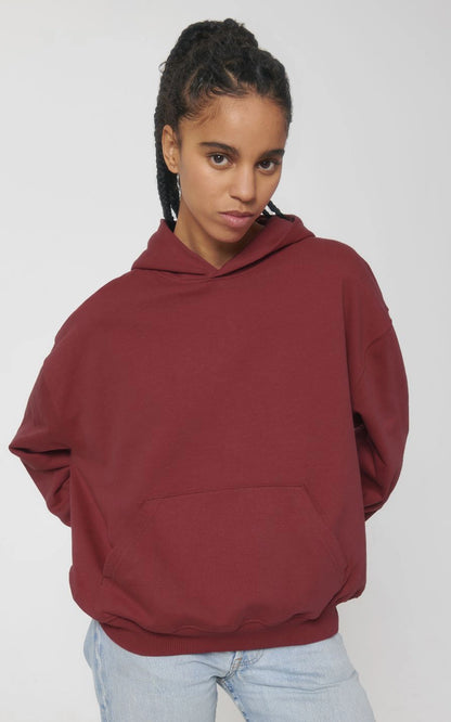 Oversized Organic Hoodie Love Cross