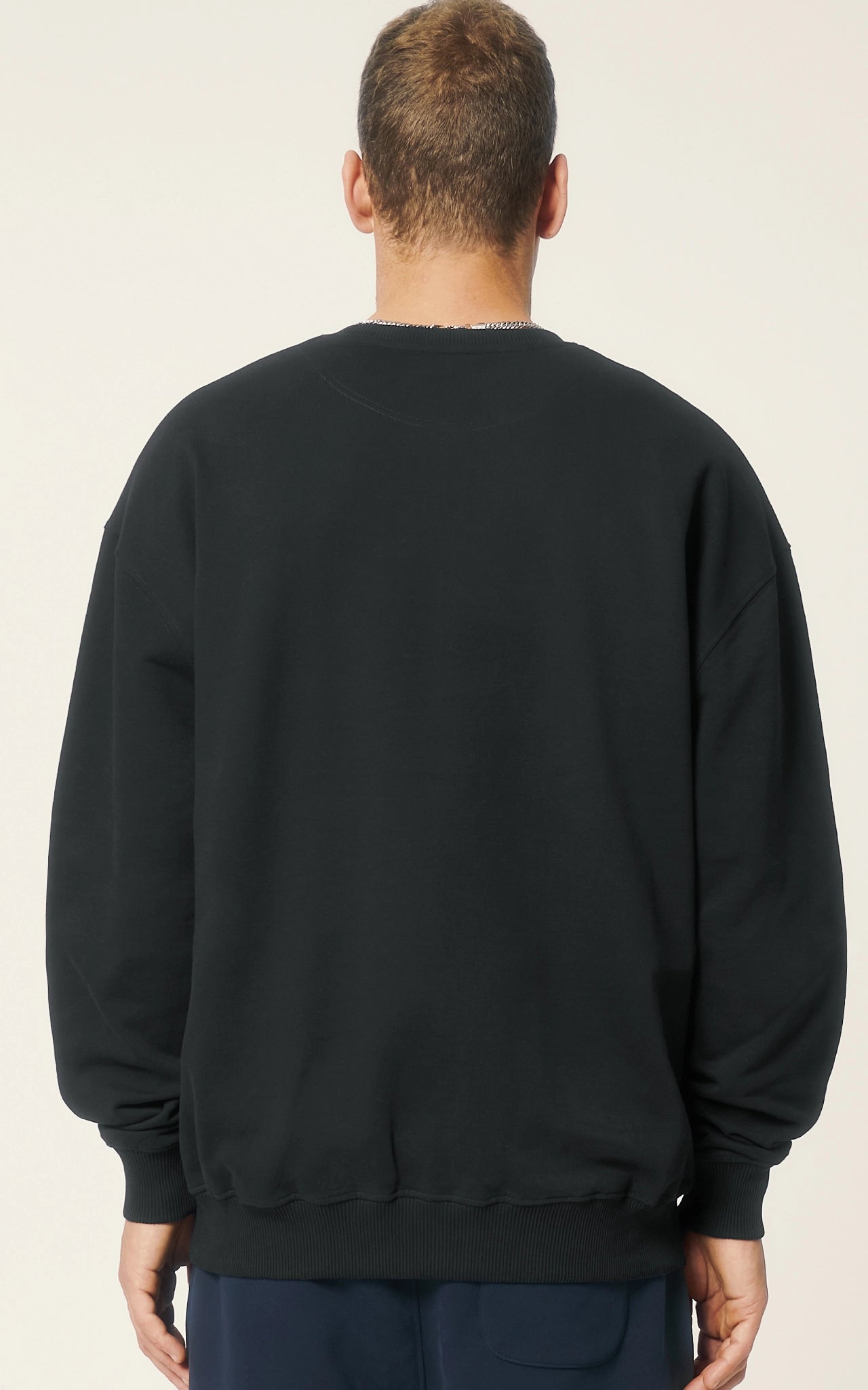 Please use it! Oversized Crewneck Sweatshirt Use your Brain back view