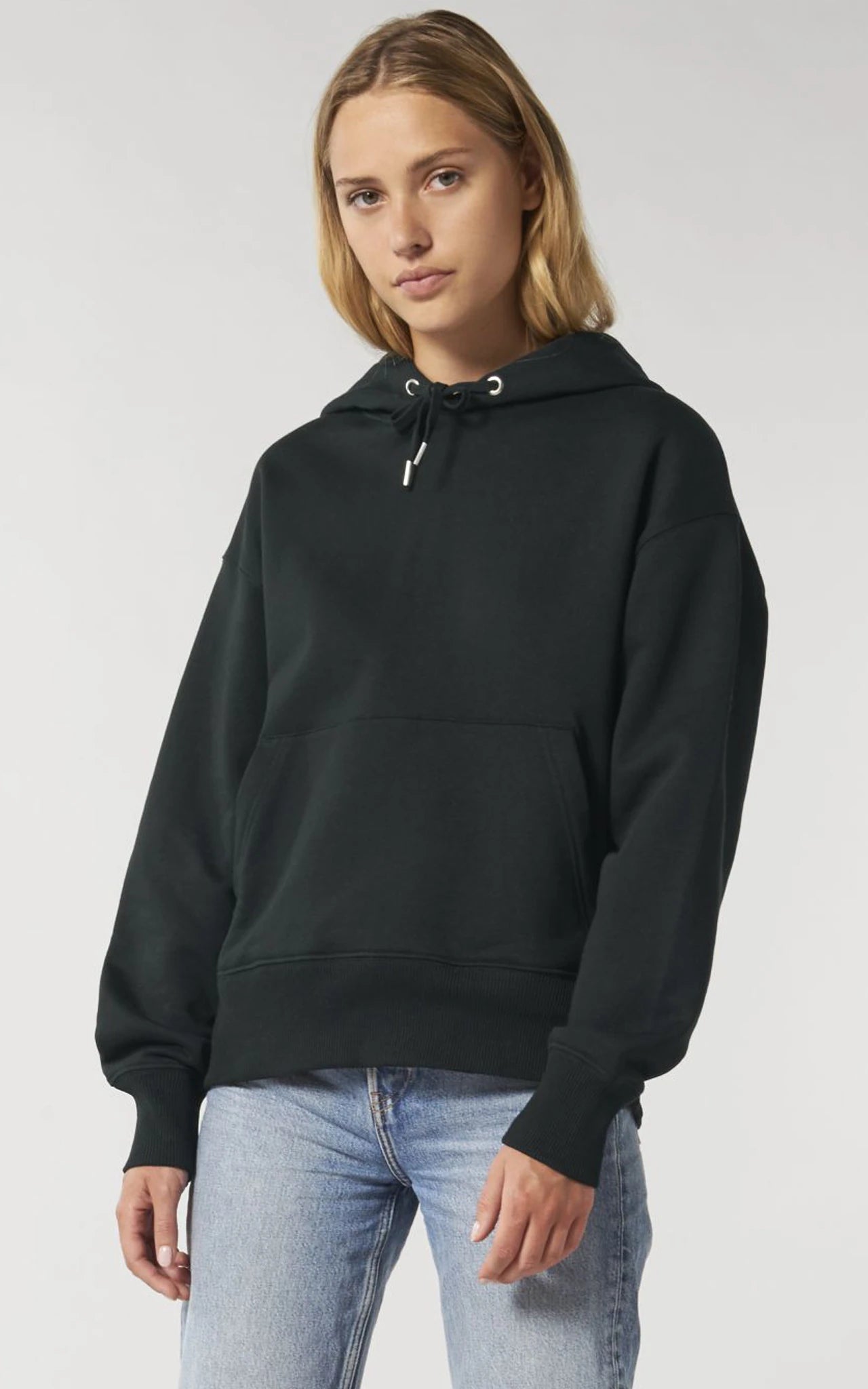 Oversized Hoodie Graffitti Explore the Unknown 80s Retro Style Streetwear schwarz