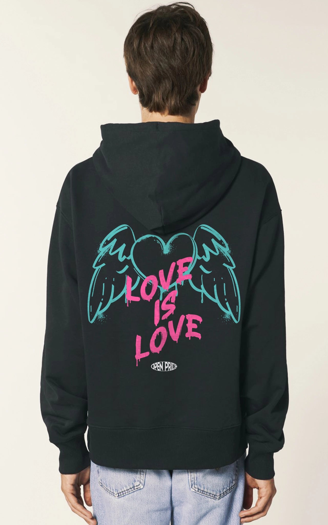 Graffiti Style - Ein urbaner Look mit Love is Love Oversize Hoodie Gender Wear