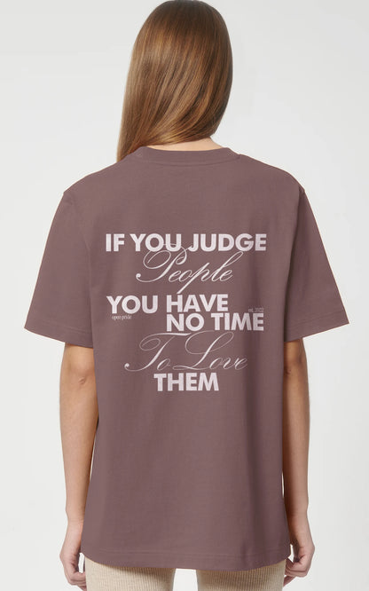 Unisex T-Shirt Love People – Backprint Statement in Oversized Fit