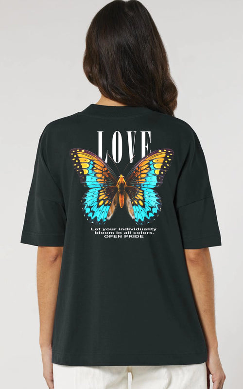 Oversized T-Shirt Pride Love Butterfly