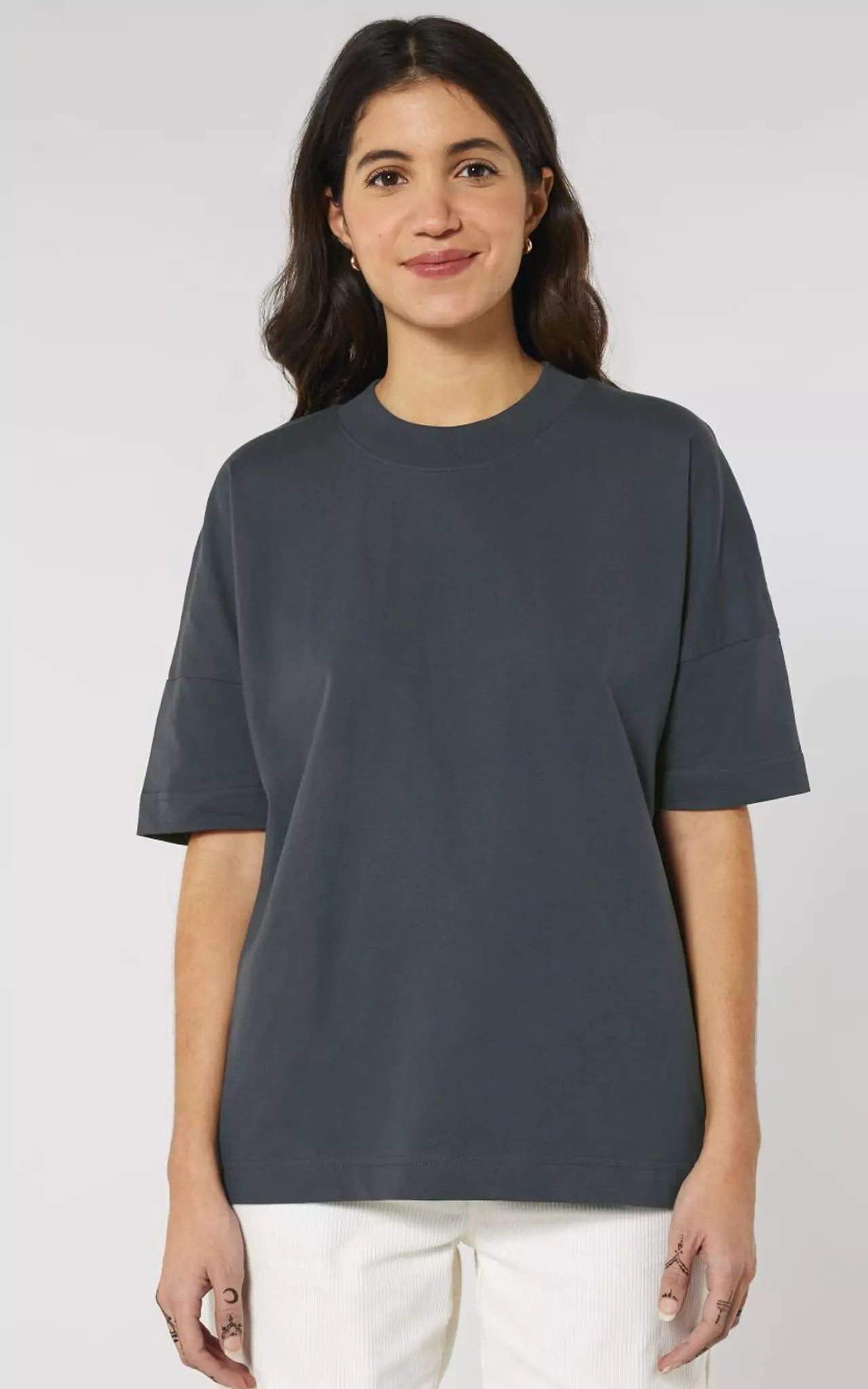 Oversized T-Shirt Pride Love grau