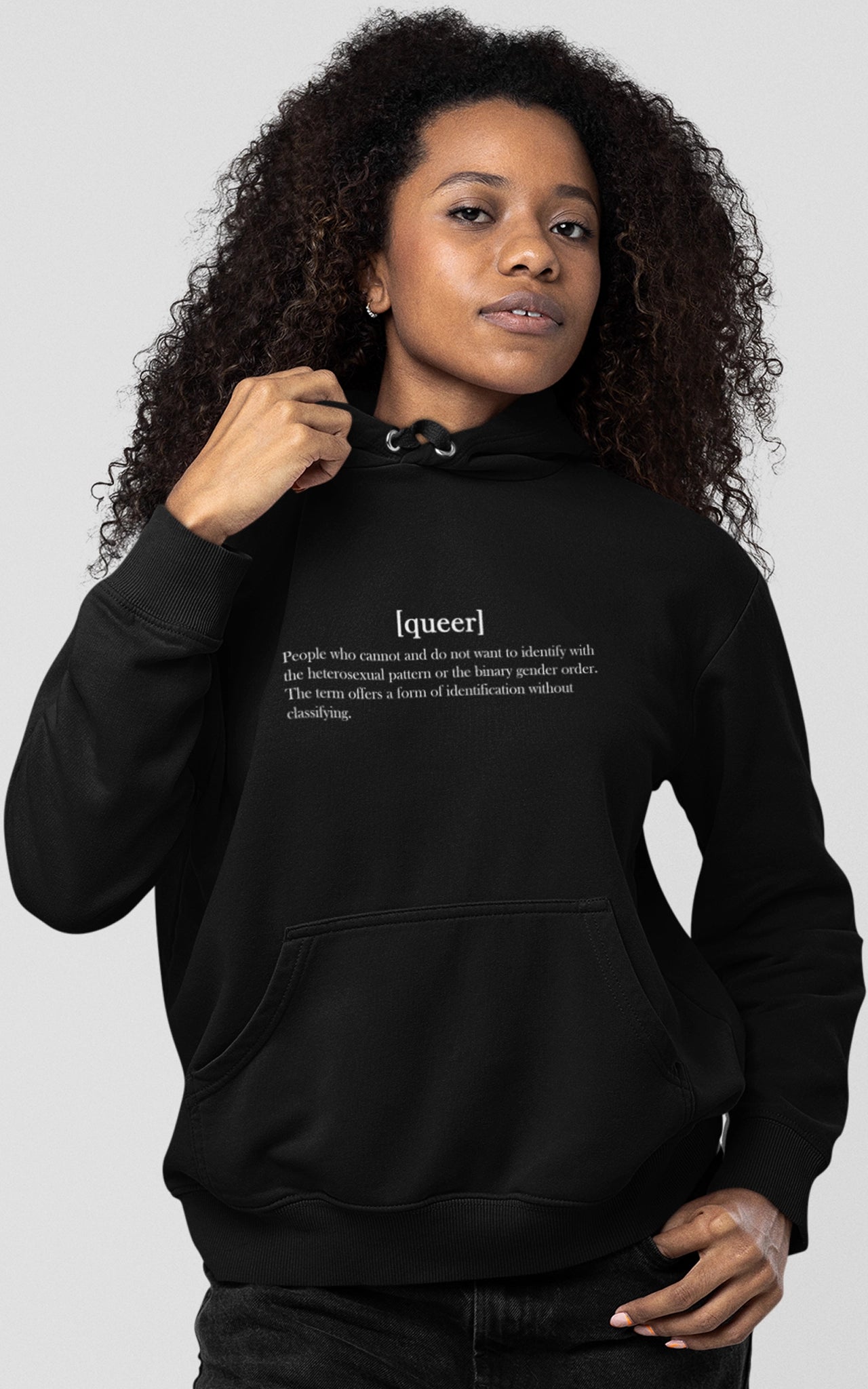 schwarzer Premium Organic Hoodie queer definition