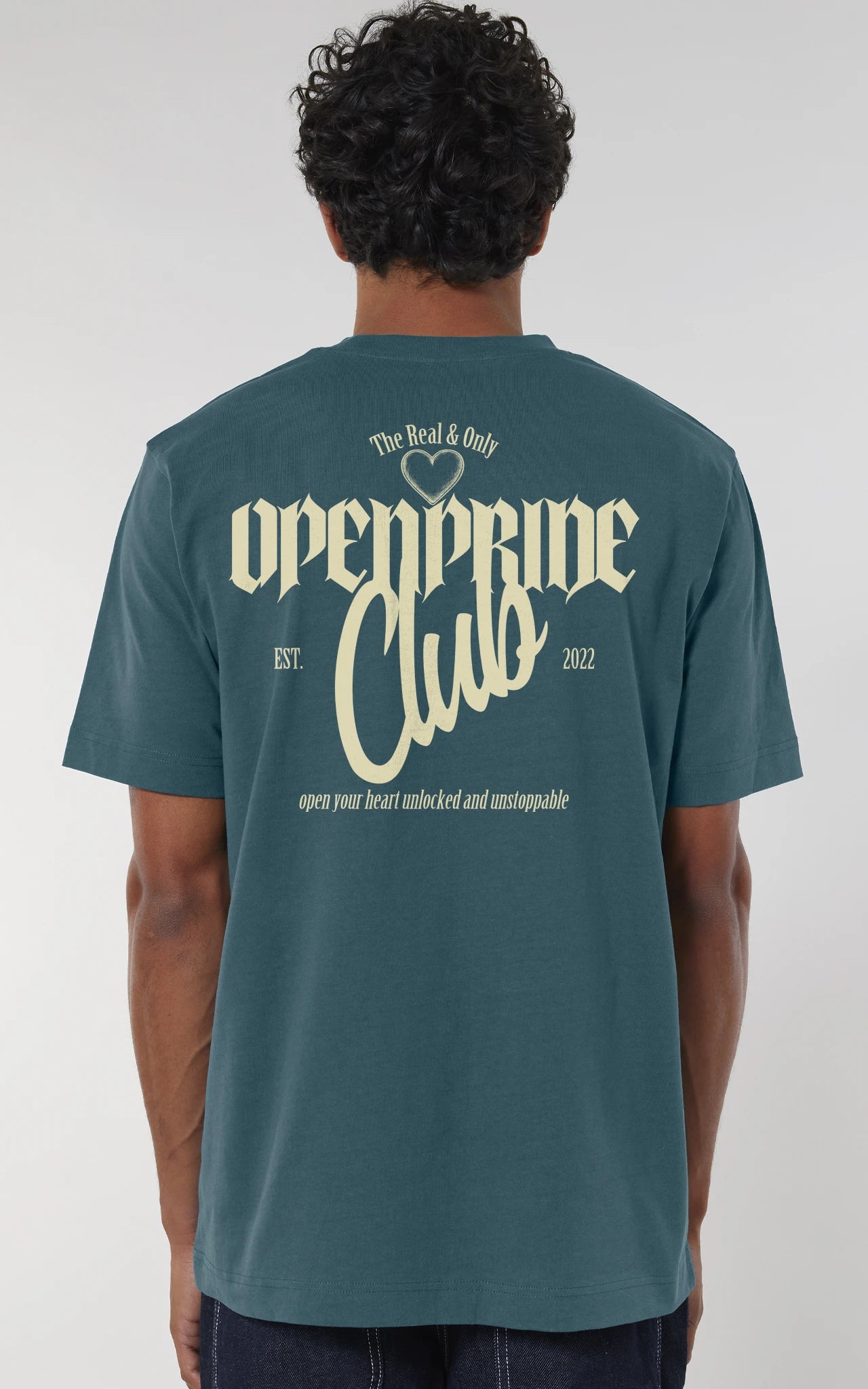 Streetwear Premium T-Shirt Open Pride Club in Grün