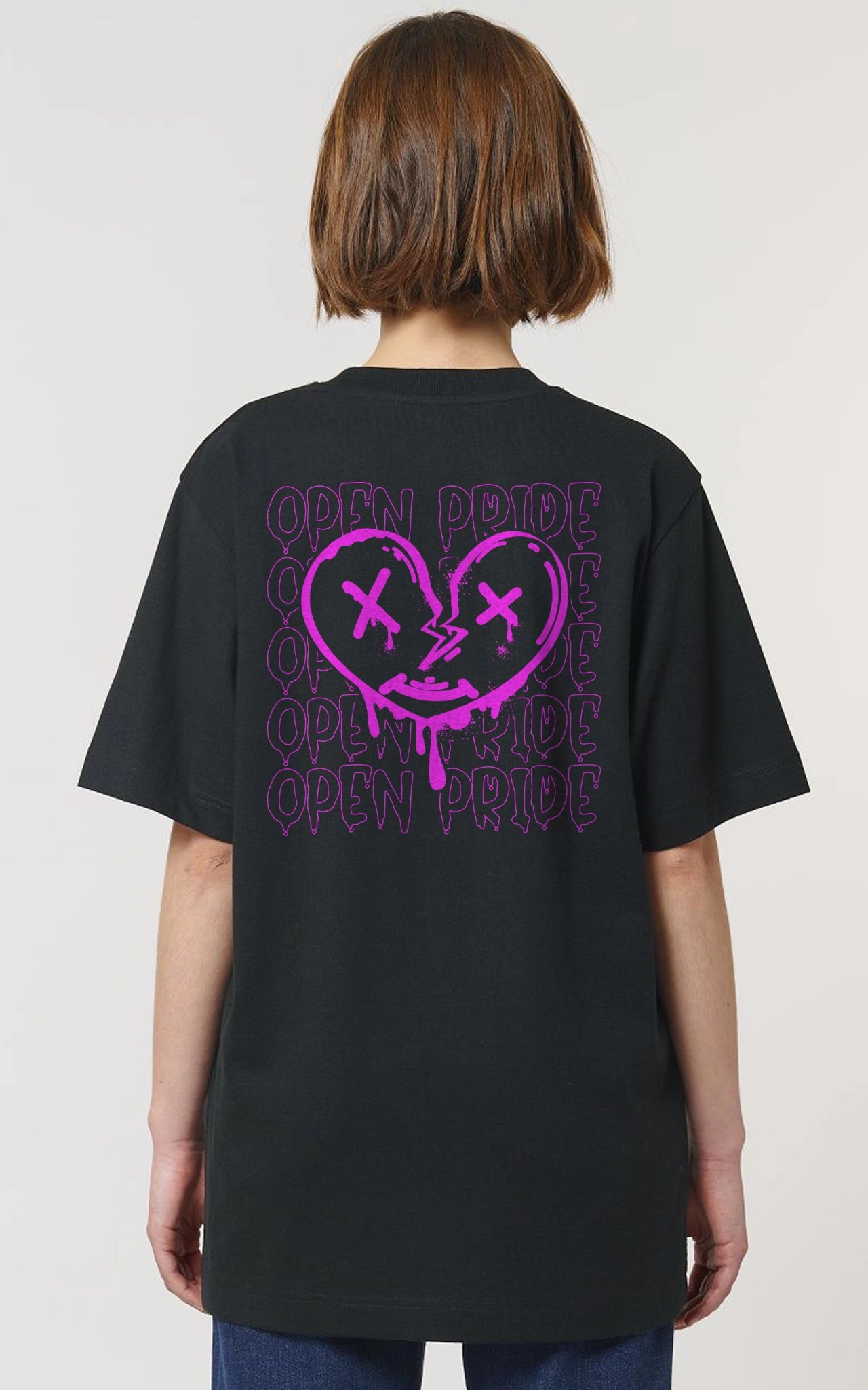 The Urban Heart Streetwear T-Shirt – Street Art Design in Premium-Qualität schwarz