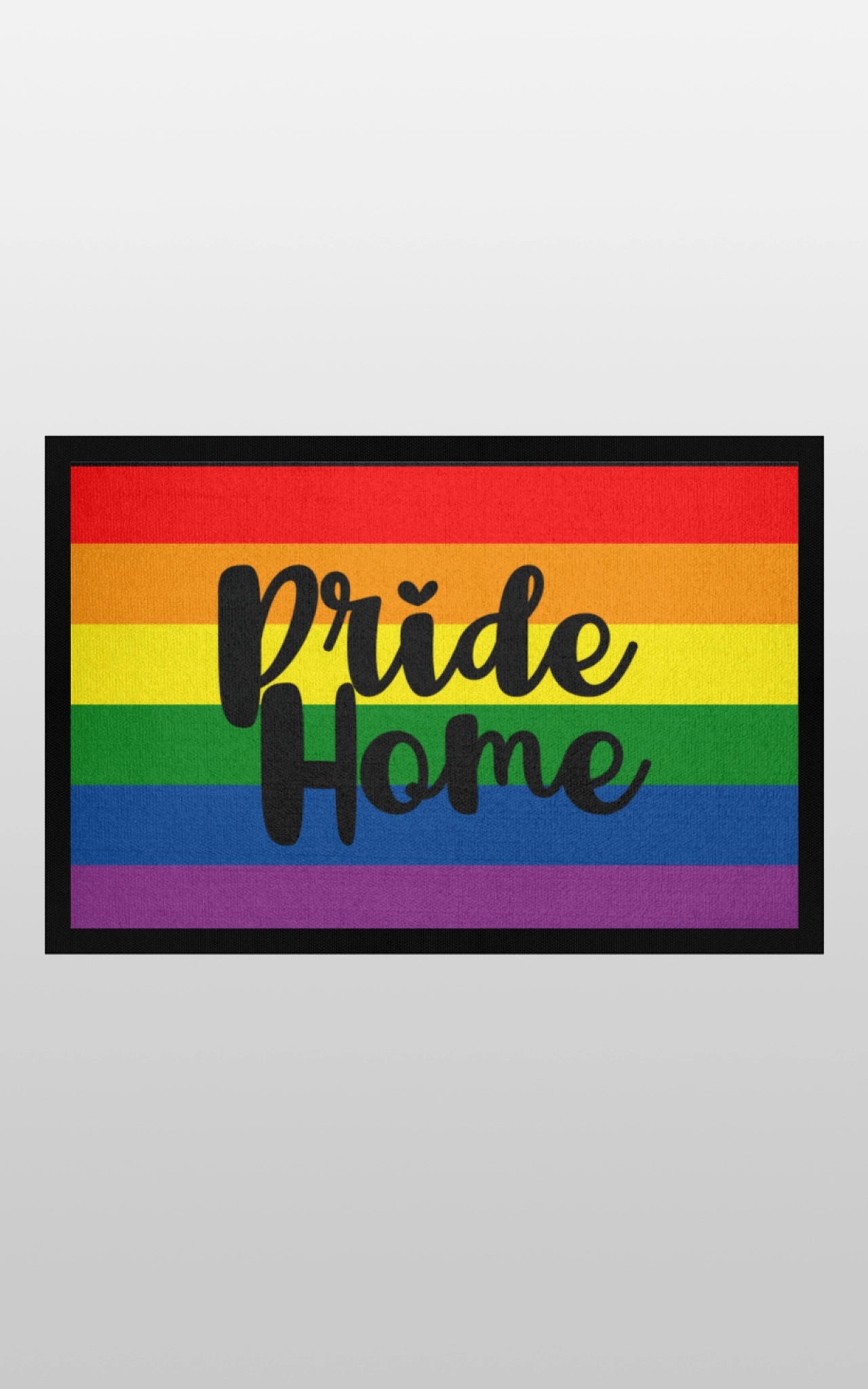 Pride Fussmatte Regenbogen Fußmatte Pride Home mit Gummirand Rutschfest Hochwertig