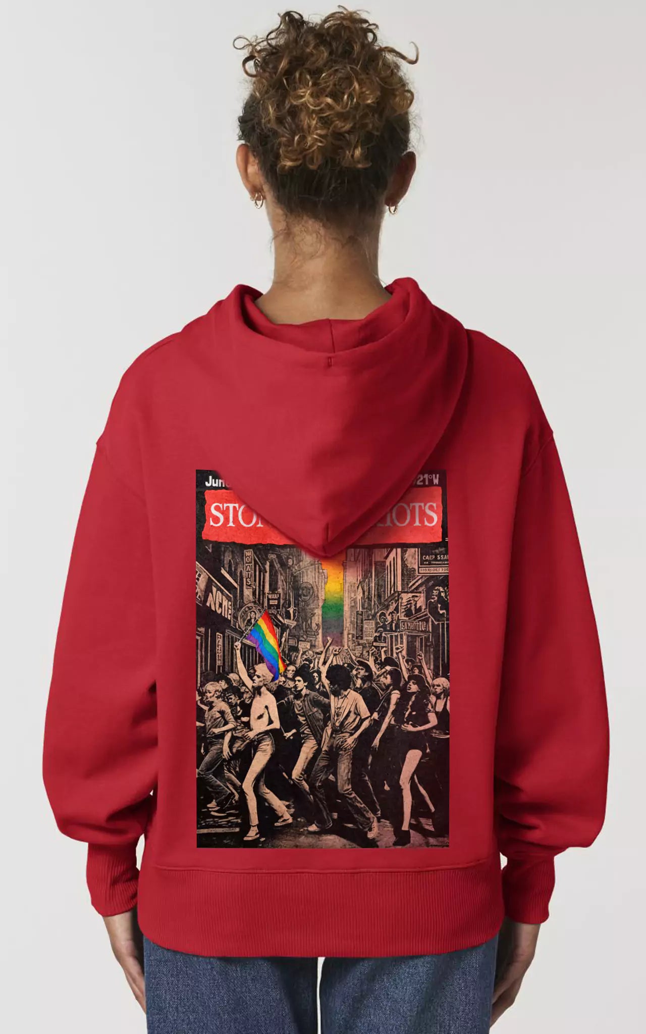 roter Premium Organic Stonewall Riots Hoodie