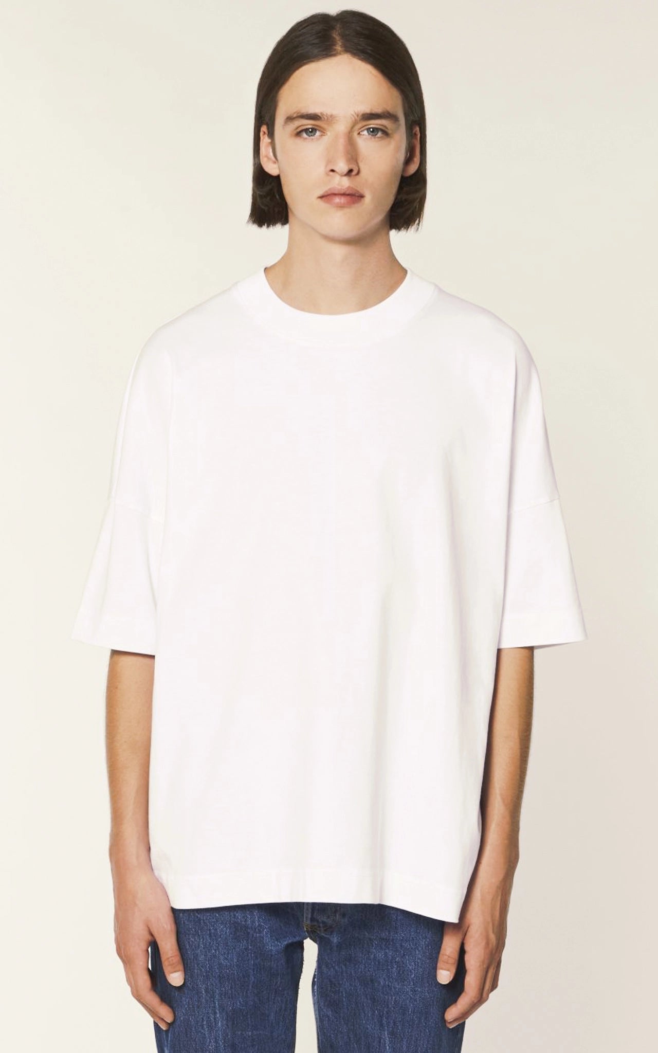 Statement Shirt No Money but Love Weißes Oversized T-Shirt aus Bio-Baumwolle