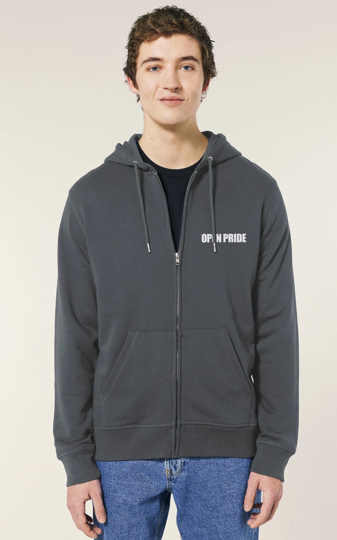 Hoodie mit Reißverschluss - Flexibler Style mit dem "Revelation Grey" Streetwear Zip Hoodie